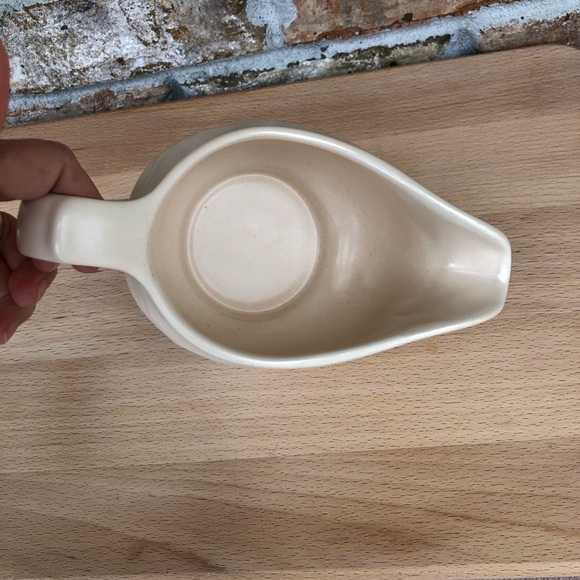 Pfaltzgraff Made Usa No 436 Vintage Pattern Floral Tan Ivory Gravy Boat Server - Picture 6 of 10